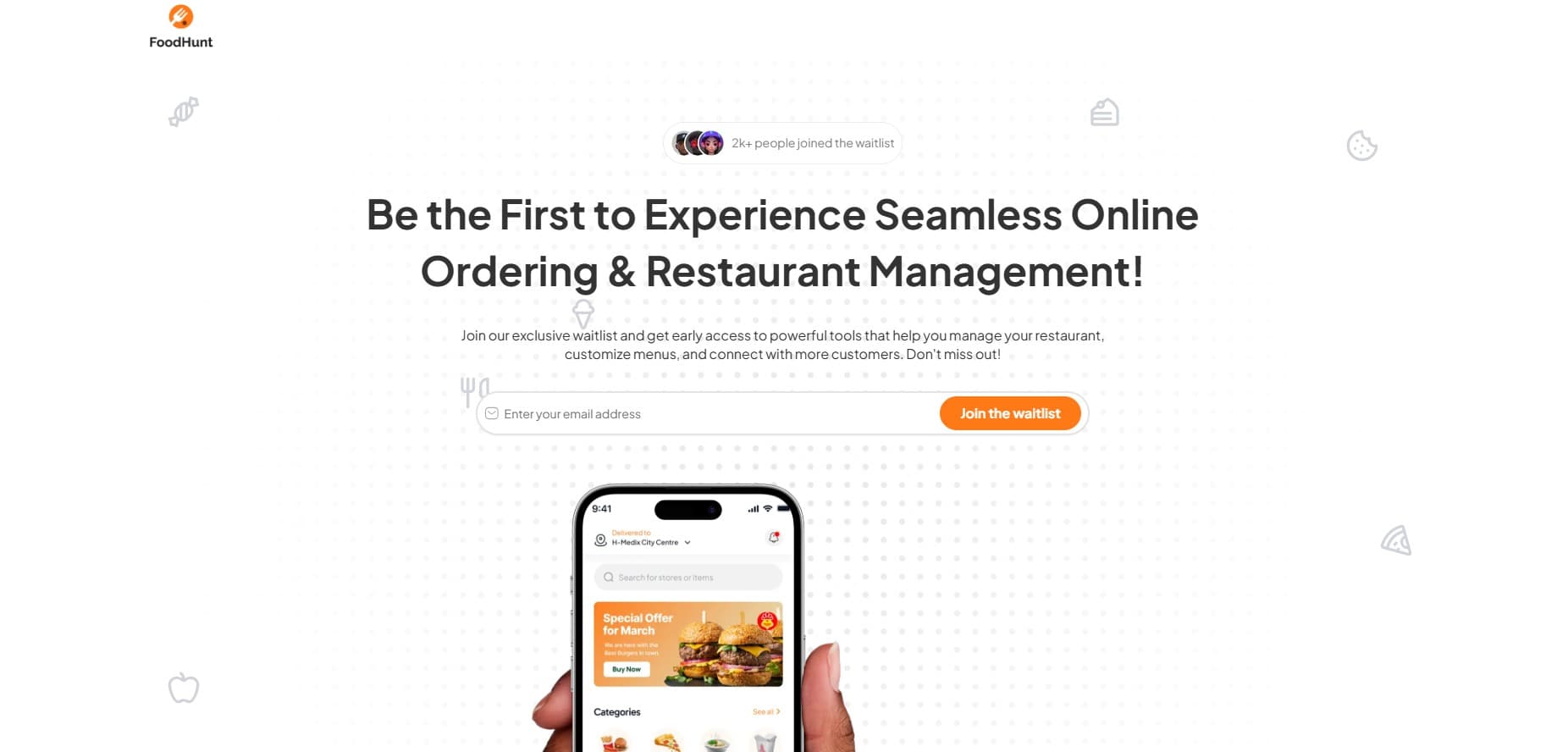 Foodhunt screen